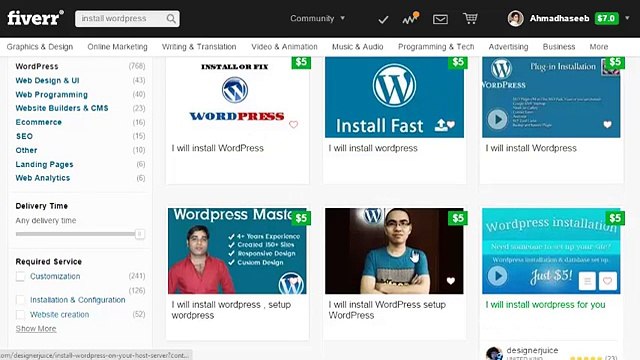 Freelancing - Fiverr Training Course Part 2 (WordPress)