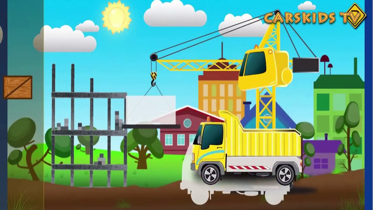 Heavy vehicles  TRUCKS CRANE PUZZLES FOR KIDS  Transport for kids