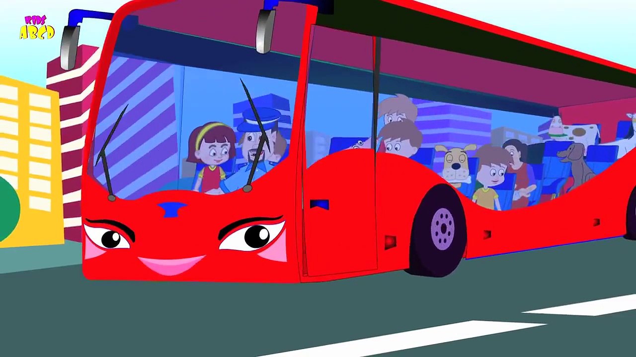 The Wheels On The Bus Go Round And Round | English Nursery Rhymes for Children | Kids and
