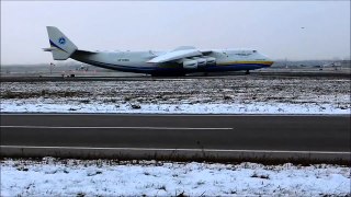 Super super-jumbo Antonov An-225 Mriya Takeoff from YYZ