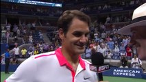 Roger Federer vs John Isner  INTERVIEW US OPEN 2015