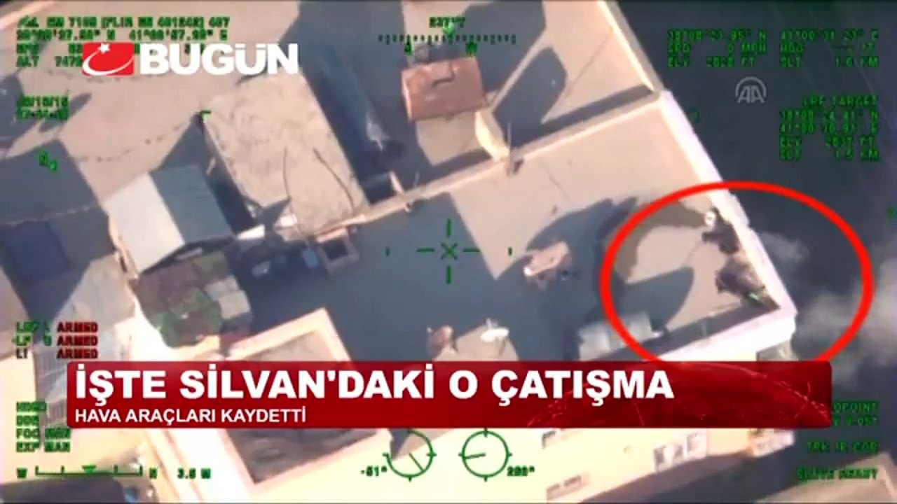 SİLVAN'DAKİ OPERASYON HAVADAN GÖRÜNTÜLENDİ