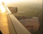 SANTO DOMINGO LAS  AMERICAS AIRPORT TAKE OFF IBERIA AIRBUS A340-300 .wmv