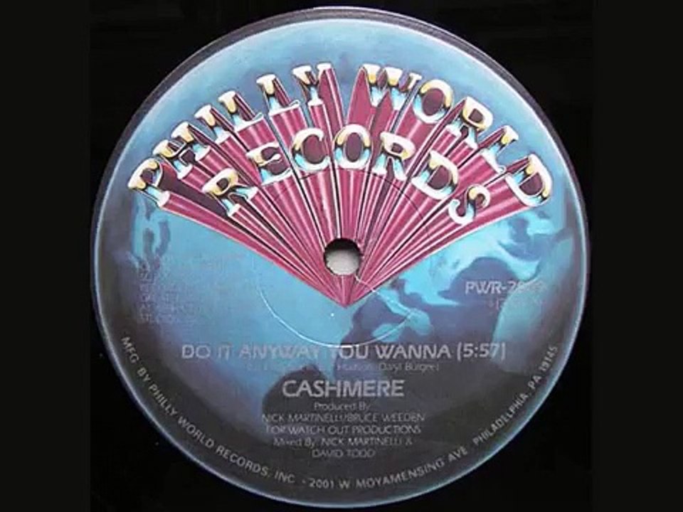 Cashmere - Do It Anyway You Wanna