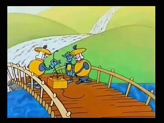 "In the wake of Bremen Town Musicians" Part 2 - cartoon music with English subtitles.