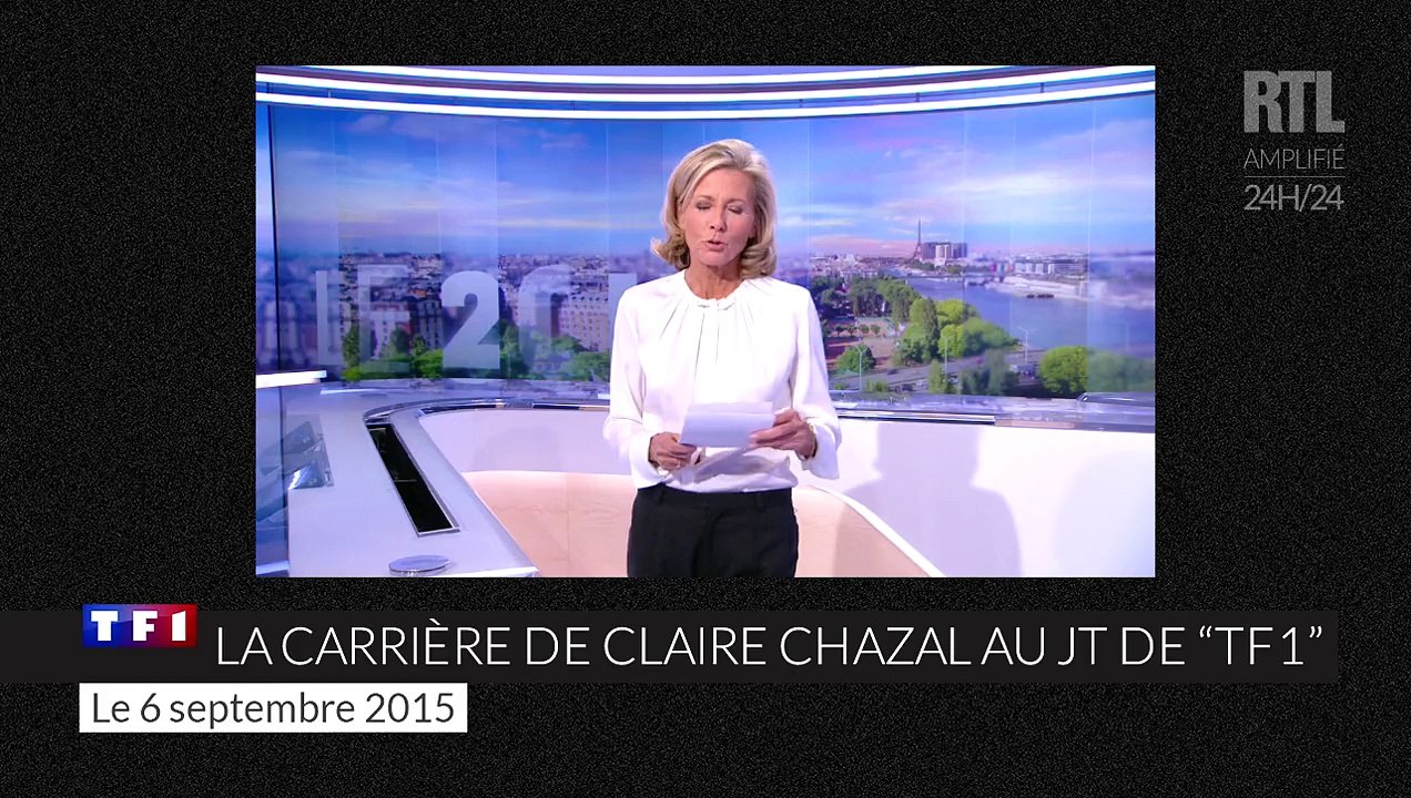 Claire Chazal, 24 ans à la tête du journal de "TF1"