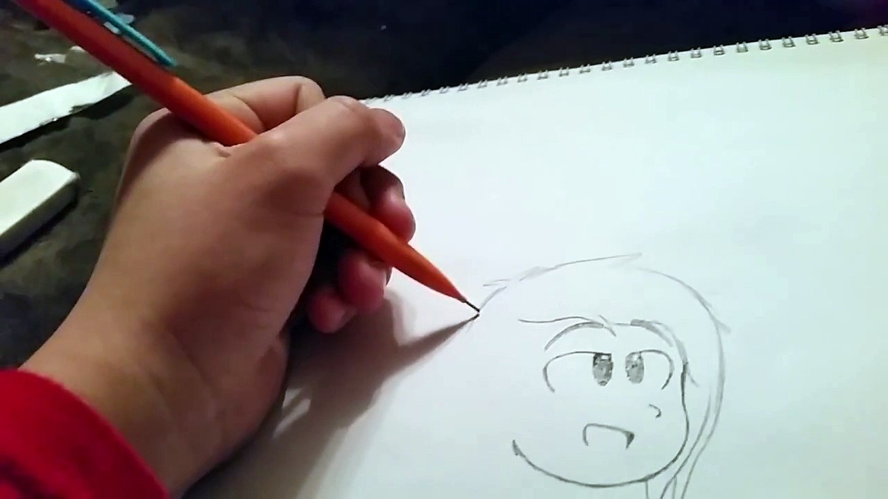 How to draw a cartoon girl