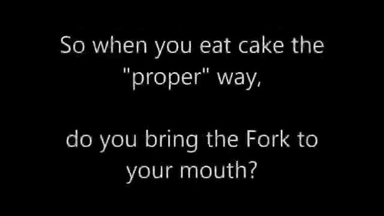 How to eat cake properly. Eating cake the proper way with spoon and fork video Dailymotion