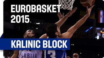 Great Block by Kalinic against Iceland - EuroBasket 2015