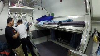 Making Up Beds on Thailand Sleeper Train (GoPro Hero3+ BE)
