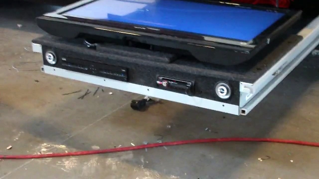 2nd flat screen tv installation in rv compartment