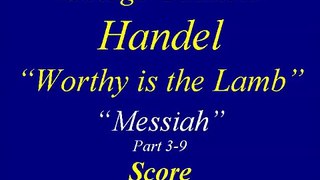 53- Handel Messiah Part 3 - Worthy is the Lamb - Score