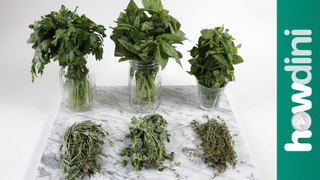 How to Dry Fresh Herbs in the Microwave: Howdini Hacks