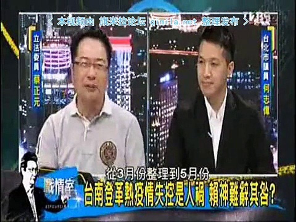 《 少康战情室》20150908 陈菊打脸赖清德?登革热高雄趋缓,台南飙升!