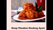 Resep Rendang Ayam Enak dan Resep Makanan Bakwan Wortel