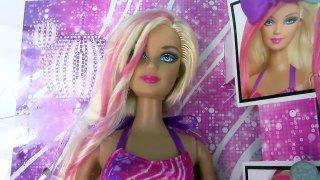 Barbie Pink GLAM HAIR Style Play Disney Frozen Queen Elsa Playset Review Cookieswirlc