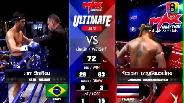 Max Muay Thai, Mata William Brazil Vs Jaowayha Thai 09 August 2015, Max Muay Thai