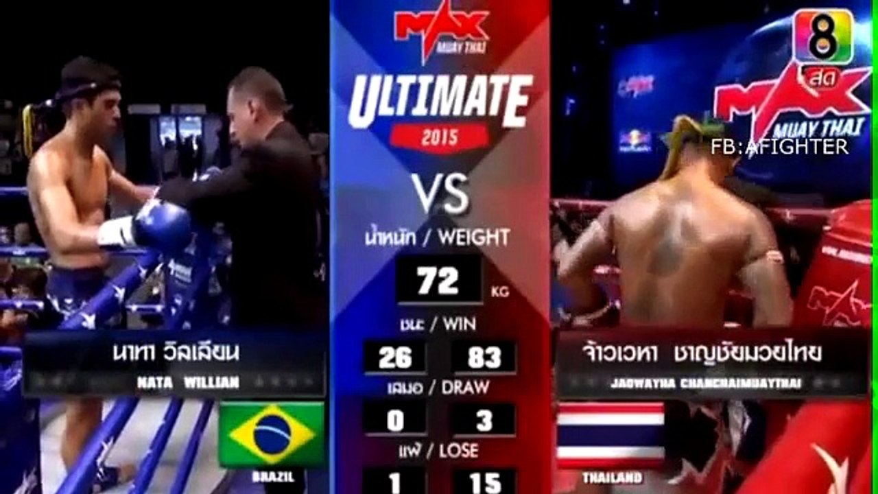 Max Muay Thai, Mata William Brazil Vs Jaowayha Thai 09 August 2015, Max Muay Thai