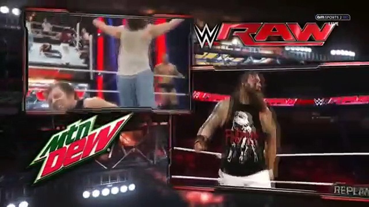 WWE Raw 8 3 15 Dean Ambrose Roman Reigns Randy Orton vs Sheamus Bray Wyatt Luke Harper