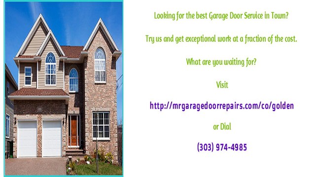 Golden, CO Garage Door Repair Experts