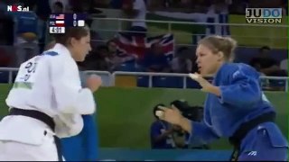 JUDO 2008 Olympics: Ronda Rousey (USA) - Katarzyna Pilocik (POL)