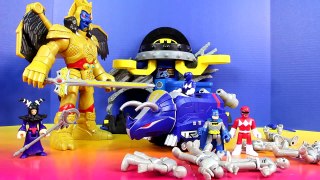 Imaginext Power Rangers & Batman Defeat Rita Repulsa Goldar Putty Patrol In Epic Battle