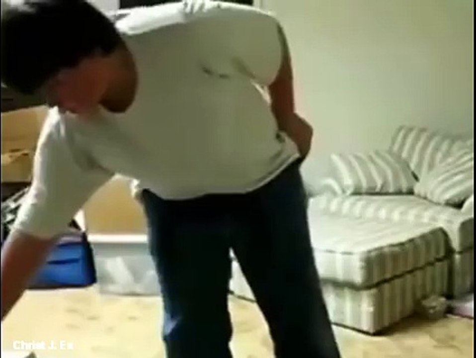 a man with fire