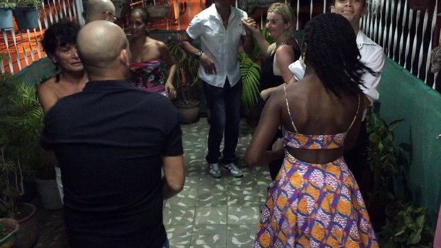 Démo de fin de stage du groupe des avancé 1 stage durant le festival del caribe