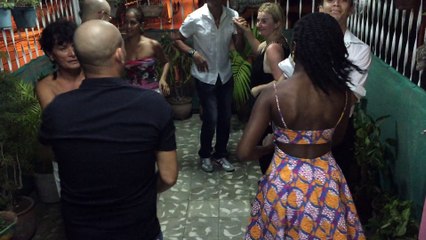 Démo de fin de stage du groupe des avancé 1 stage durant le festival del caribe