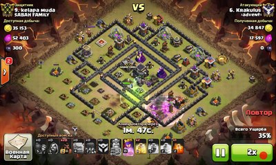 3 голема + хирургические хоги. атака на главу клана. clan leader wipe out - 3 golem surgical hogsg