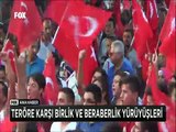 Türkiye şehitleri için ayakta Teröre karşı birlik ve beraberlik yürüyüşleri yapıldı