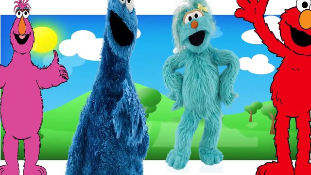 SESAME STREET Cartoon Finger Family Rhyme | SESAME STREET Animated Finger Family Nursery R
