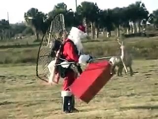 Flying Santa & sleigh