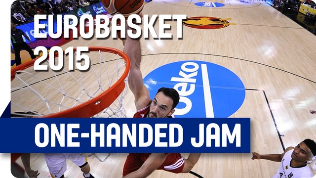 Semir Erden's One-Handed Jam! - EuroBasket 2015