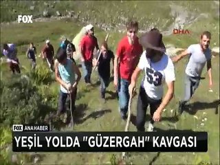 Yeşil yol projesi yüzünden iki köy karşı karşıya geldi Jandarma ateş açmak zorunda kaldı