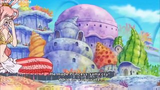 One Piece funny scene - Sanji sees the mermaid princess Shirahoshi