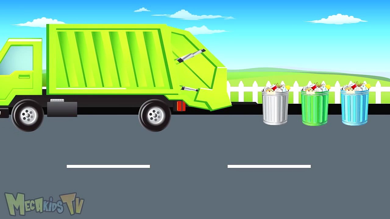 Garbage Truck Monster Trucks For Children -Sampah Truk Rakasa Truk Untuk Anak mega Anak Tv