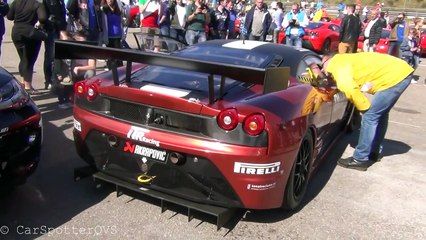 Ferrari F430 XX w/ Akrapovic Exhaust & 599 GTO on the Track