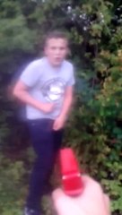 ★Kid spits in self defence (Funny)