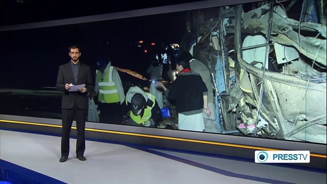 At least 22 Shia pilgrims are killed as their bus becomes target of a bomb attack