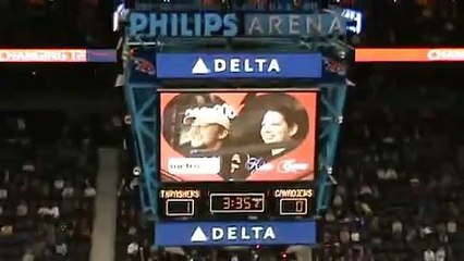 Kiss Cam Fail - Guy Spills Beer On Someone