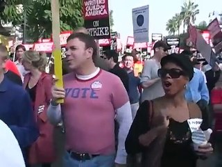 Hollywood Rally for Hollywood Writers
