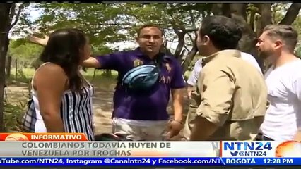 Un recorrido en las trochas por las que decenas de colombianos huyen de Venezuela