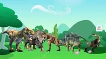Finger Family Jurassic World Dinosaurs Vs Red Hulk Cartoon Funny Animation Children Nursery Rhymes