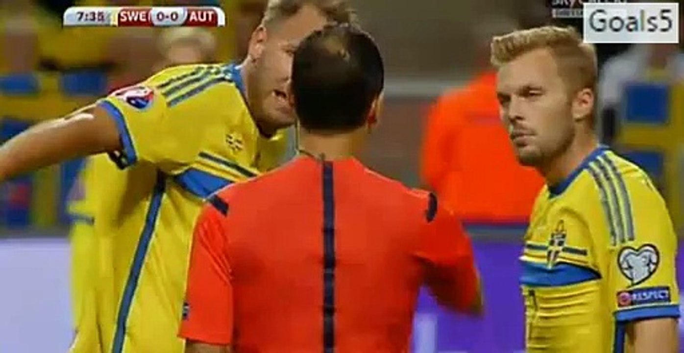 David Alaba Goal Sweden 0 - 1 Austria EURO Qualifications 8-9-2015