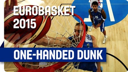 Kostas Koufo Stuffs it One-Handed - EuroBasket 2015