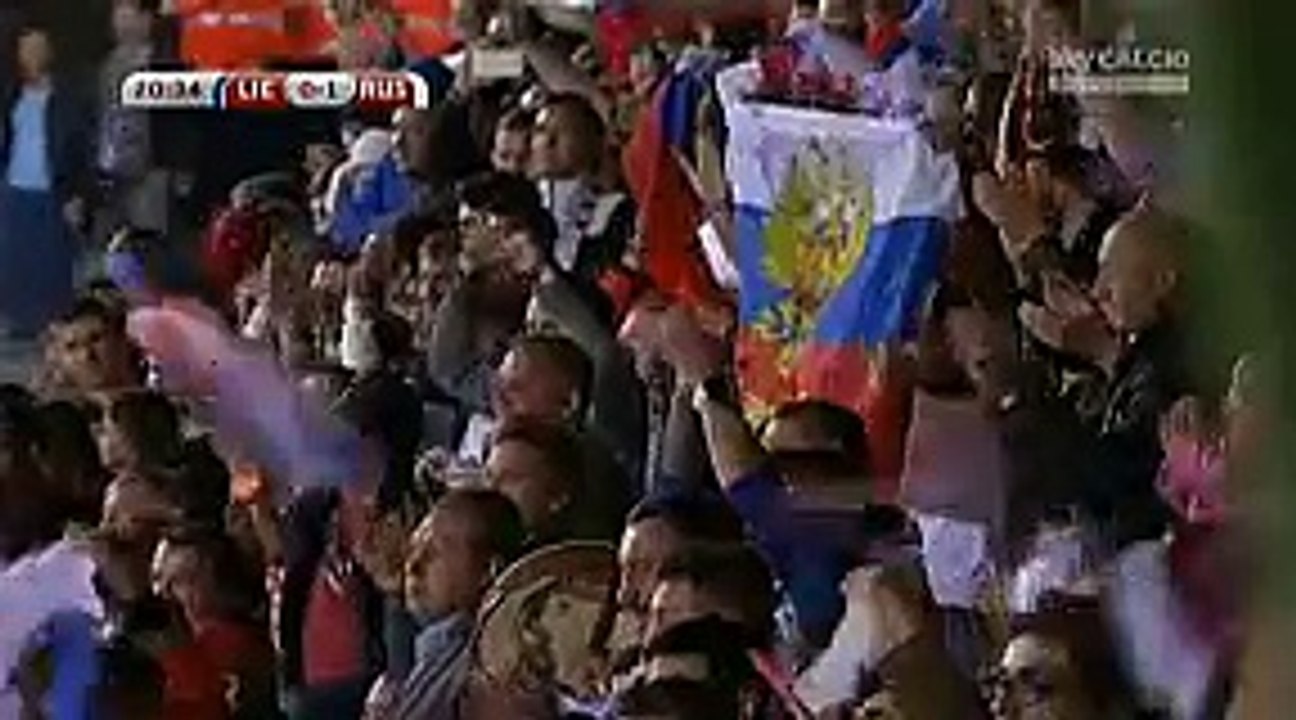 Artem Dzyuba Goal Liechtenstein 0-1 Russia 08.09.2015