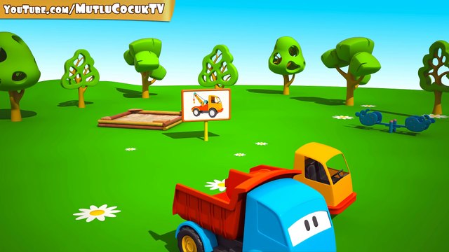 Meraklı kamyon Leo ve çekici - eğitici ve eğlenceli çizgi film