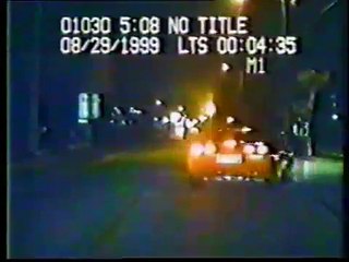 Drunk driver reverses into patrol car