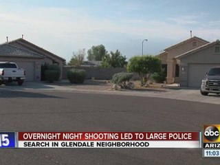 Overnight shooting leads to Glendale search